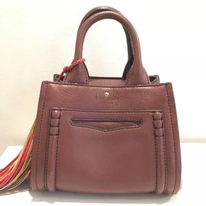 Kate Spade British Tan Leather Mini Satchel Purse